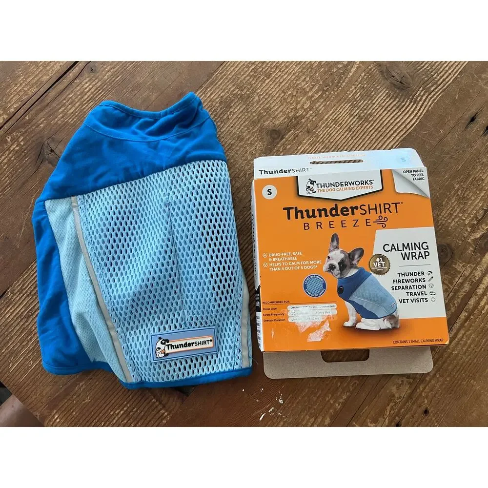 NIB thunder shirt breeze calming wrap anxiety fireworks thunder small 15-25lb